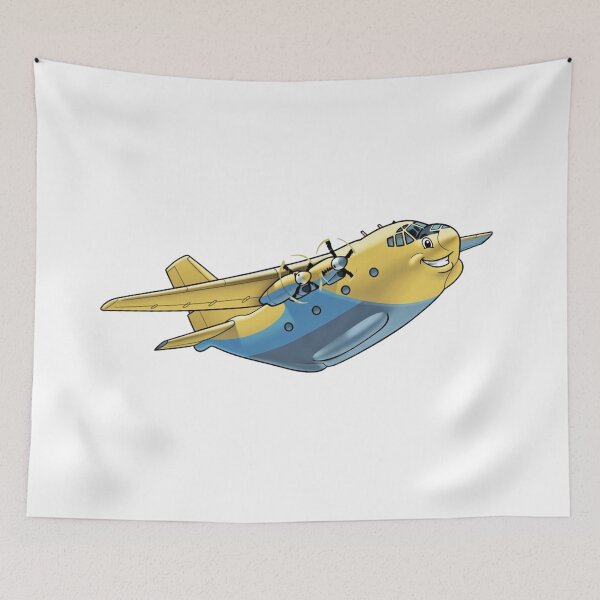 Item preview, Four Engine Turboprop Tactical Cargo Plane Art designed and sold by Combat Skies.