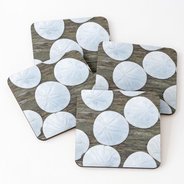 Item preview, Sand dollars on weathered wood designed and sold by lisavonbiela.