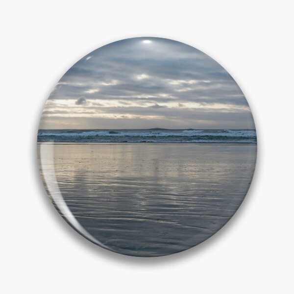 Item preview, Low tide with dramatic sky and wet sand in the foreground designed and sold by lisavonbiela.