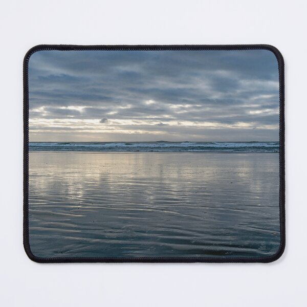 Item preview, Low tide with dramatic sky and wet sand in the foreground designed and sold by lisavonbiela.
