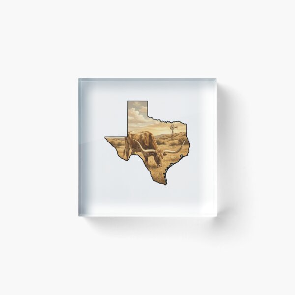 Item preview, Texas State Longhorn Cattle Ranch Windmill Pasture Western Heritage Cowboy designed and sold by Maxbevier.