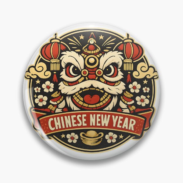 Item preview, Vintage Chinese New Year – Retro Lunar Celebration Logo designed and sold by Dax Studio.