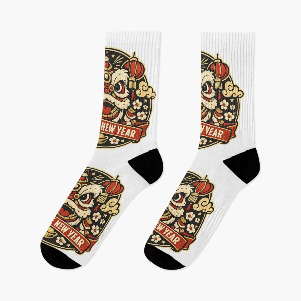 Item preview, Vintage Chinese New Year – Retro Lunar Celebration Logo designed and sold by Dax Studio.