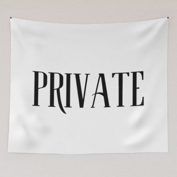 Item preview, Private | Minimal Boundary Statement designed and sold by Haevora.