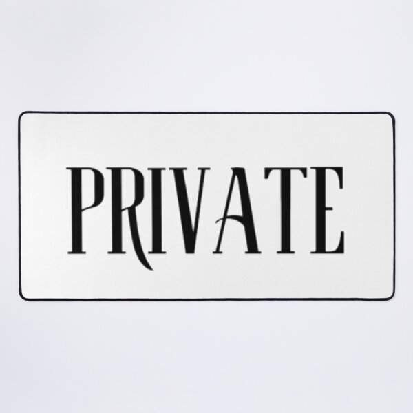 Item preview, Private | Minimal Boundary Statement designed and sold by Haevora.