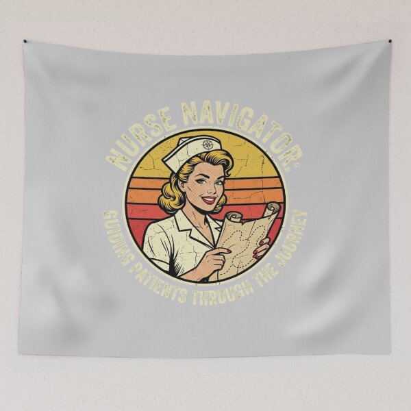 Item preview, Nurse Navigator Retro Vintage Emblem Design for Healthcare Professional designed and sold by chattsuede.