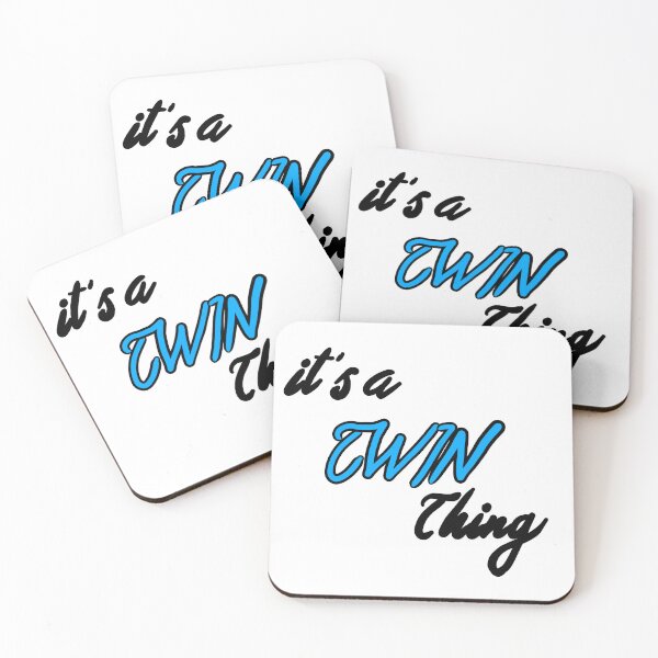 Item preview, It's a TWIN thing - Blue designed and sold by cherrynat1.