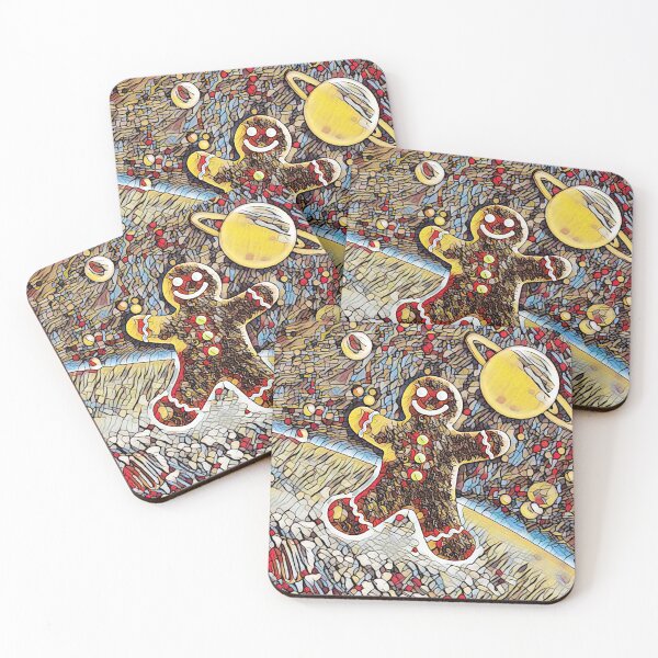 Item preview, Glass Stain Space Gingerbread Man designed and sold by shaang.