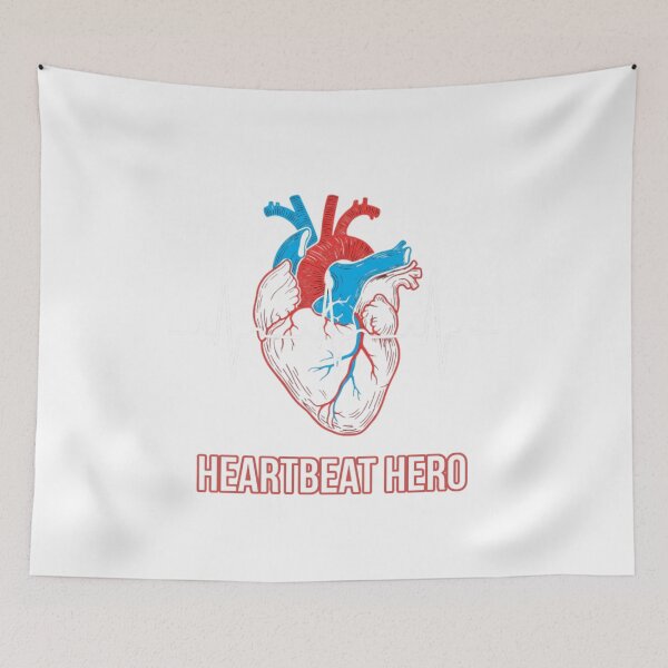 Item preview, Heartbeat Hero Bold Typography Graphic for Medical Professional designed and sold by chattsuede.
