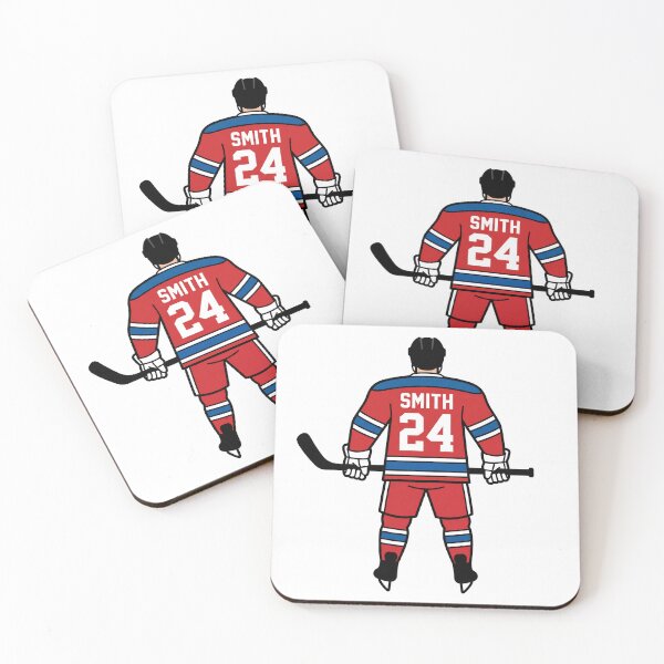 Item preview, Shane Hollander Inspired Hockey Player Illustration – Minimalist Ice Hockey Back View Jersey Art designed and sold by AbstractAuraArt.