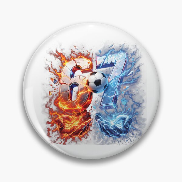 Item preview, 67 Meme Soccer T-Shirt, funny football score joke gift, viral sports meme graphic tee, fire vs ice soccer fan shirt designed and sold by JoyBoyStudio1.