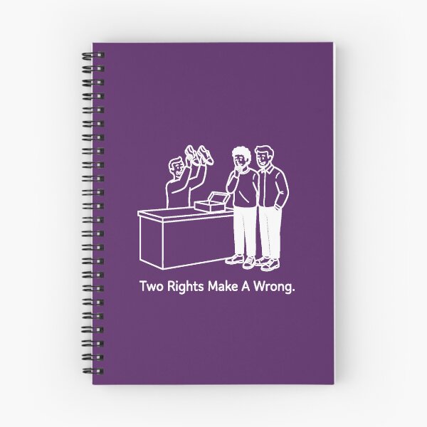 Item preview, Two Rights Make A Wrong – LGBTQ+ Couple Shoe Store Comedy (Bold Ink Design) designed and sold by Elando1212.