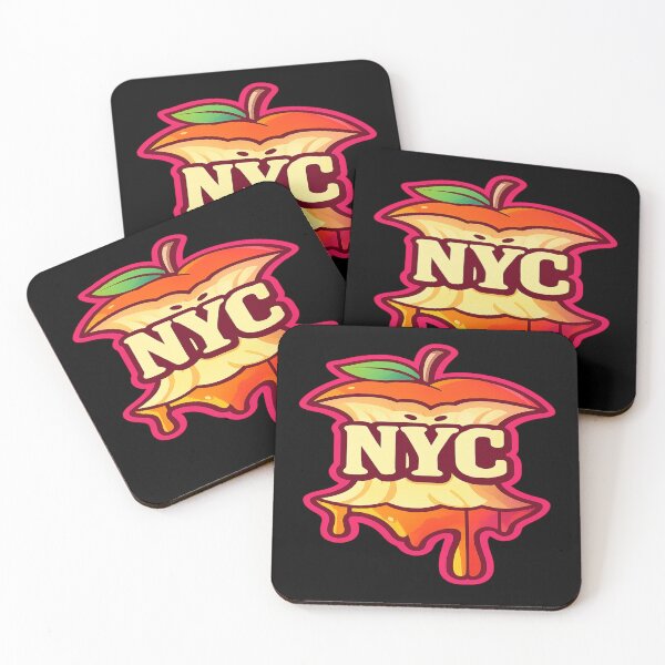 Item preview, NYC Big Apple Core Drip Sticker designed and sold by POD DYNASTY | Original Print On Demand T-Shirt Graphics.