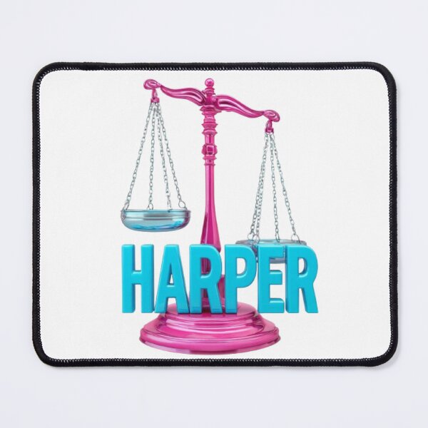 Item preview, Harper Libra – Zodiac Balance Name Art designed and sold by AlexLineArt.