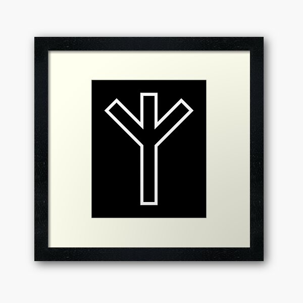 ALGIZ Rune Framed Art Print