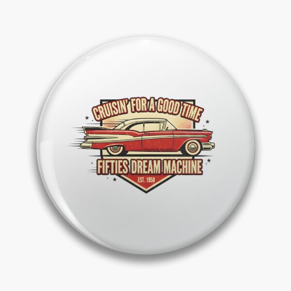 Item preview, Cruisin' For A Good Time: Vintage 1950s Dream Machine Car Art designed and sold by DailyVibesMerch.