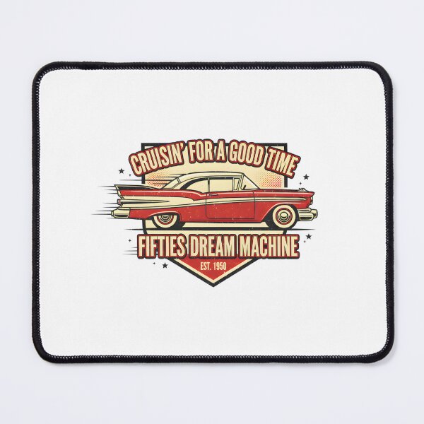 Item preview, Cruisin' For A Good Time: Vintage 1950s Dream Machine Car Art designed and sold by DailyVibesMerch.