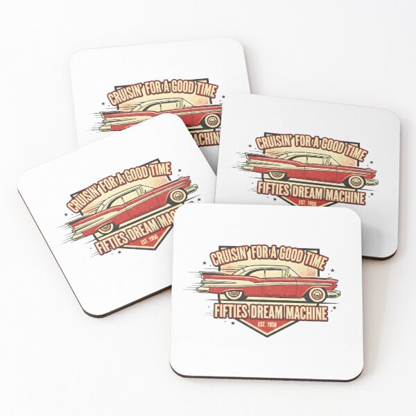 Item preview, Cruisin' For A Good Time: Vintage 1950s Dream Machine Car Art designed and sold by DailyVibesMerch.