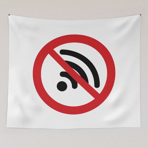 Item preview, Disconnect to Reconnect / No Internet / No WiFi / Offline Symbol (V1 on White) designed and sold by STUDIO-72.