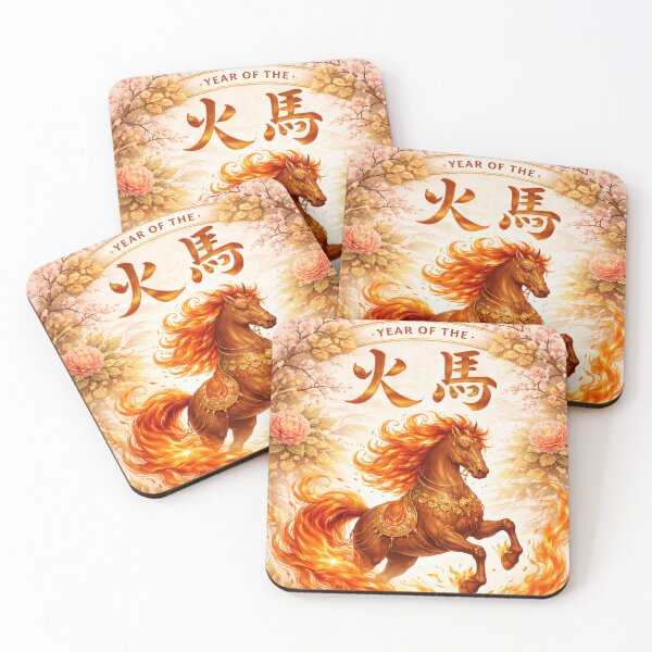 Item preview, Year of the Fire Horse 2026 – Lunar New Year Art designed and sold by PunchDrop.