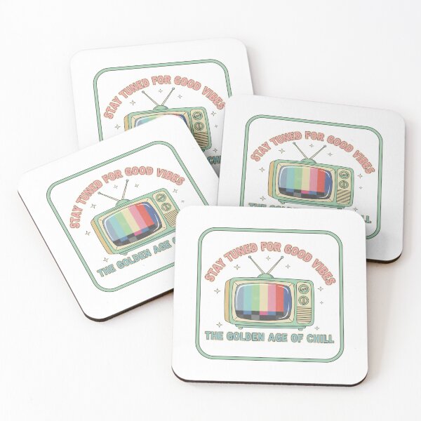 Item preview, Stay Tuned For Good Vibes: Vintage Retro TV Chill Aesthetic Art designed and sold by DailyVibesMerch.