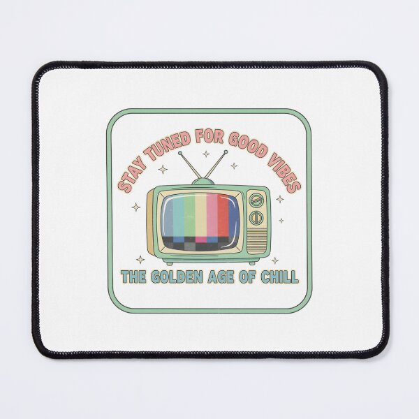 Item preview, Stay Tuned For Good Vibes: Vintage Retro TV Chill Aesthetic Art designed and sold by DailyVibesMerch.