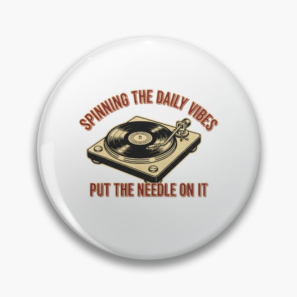Item preview, Spinning The Daily Vibes: Vintage Record Player Vinyl Collector Art designed and sold by DailyVibesMerch.