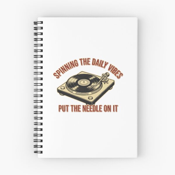 Item preview, Spinning The Daily Vibes: Vintage Record Player Vinyl Collector Art designed and sold by DailyVibesMerch.