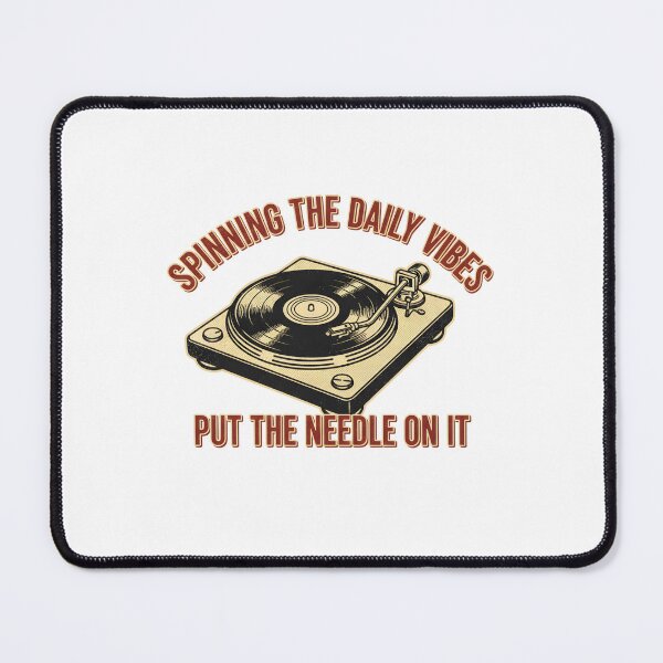 Item preview, Spinning The Daily Vibes: Vintage Record Player Vinyl Collector Art designed and sold by DailyVibesMerch.