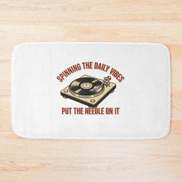 Item preview, Spinning The Daily Vibes: Vintage Record Player Vinyl Collector Art designed and sold by DailyVibesMerch.