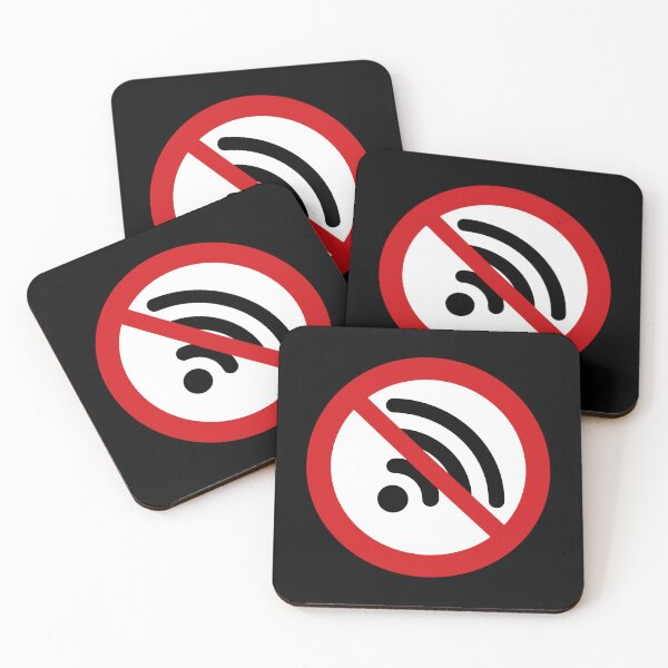 Item preview, Disconnect to Reconnect / No Internet / No WiFi / Offline Symbol (V1 on Black) designed and sold by STUDIO-72.