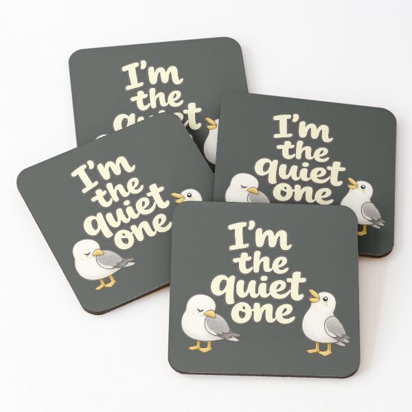 Item preview, I’m the Quiet One Seagull Illustration designed and sold by ChirpInc.