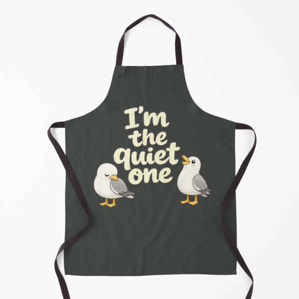 Item preview, I’m the Quiet One Seagull Illustration designed and sold by ChirpInc.