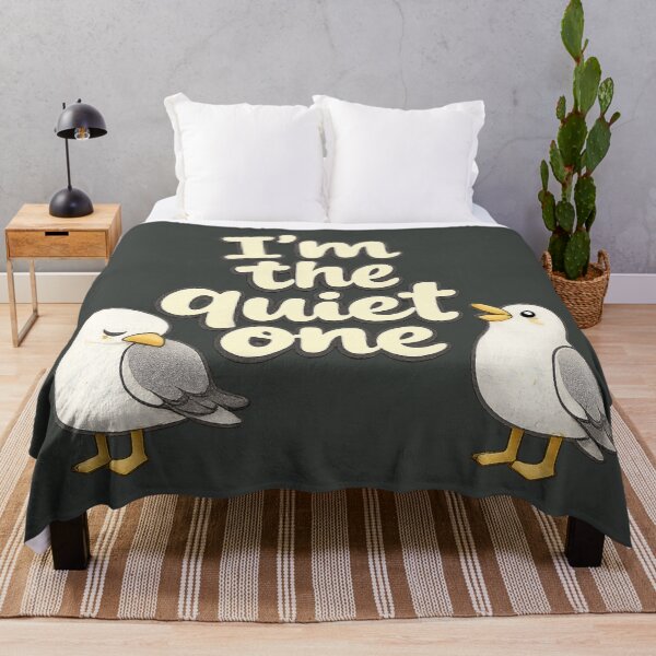 Item preview, I’m the Quiet One Seagull Illustration designed and sold by ChirpInc.