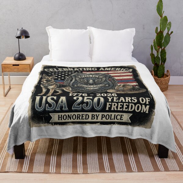 Item preview, Celebrating America 1776-2026 Police K9 Thin Blue Line Patriotic designed and sold by chattsuede.