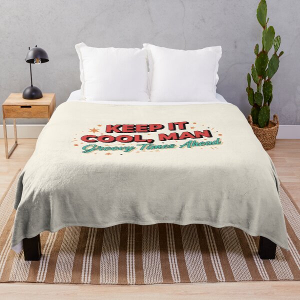 Item preview, Keep It Cool Man: Vintage Groovy Times Ahead Retro Typography designed and sold by DailyVibesMerch.
