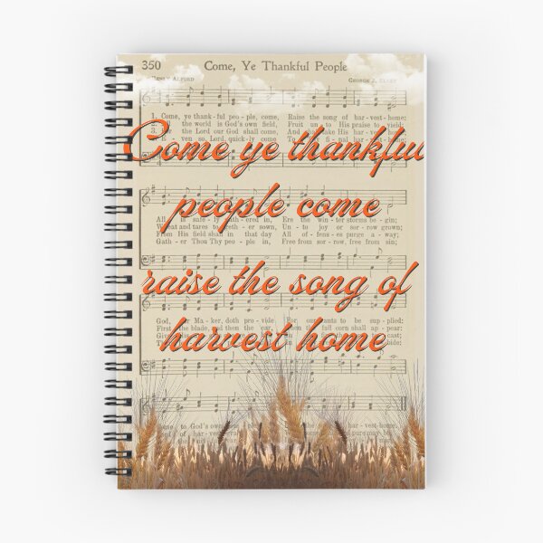 Item preview, Come Ye Thankful People Come Vintage Hymn designed and sold by stella literarium.