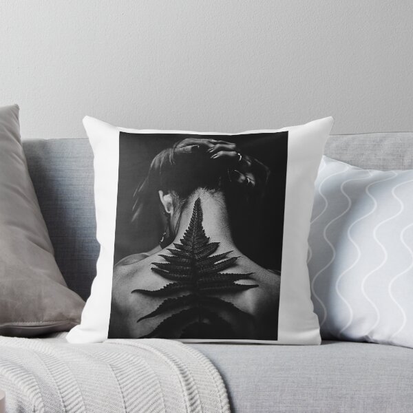 Item preview, Fern Spine - Moody Black & White Botanical Portrait Wall Art designed and sold by Prayful.