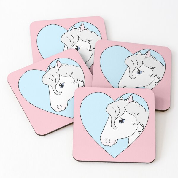 Item preview, Cute White Horse Heart designed and sold by HugSomeNettles.