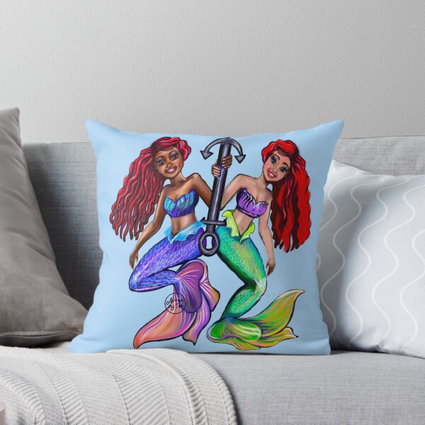 Item preview, mermaids with anchor. African American Mermaid  designed and sold by Artonmytee.