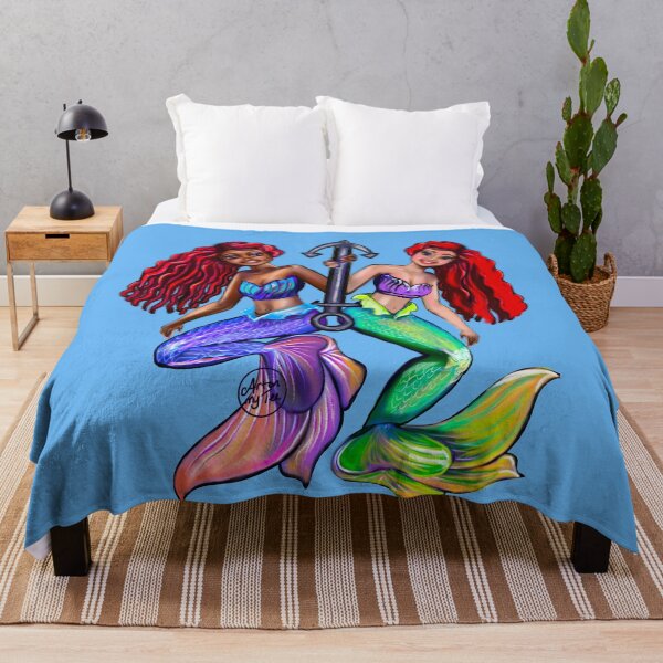 Item preview, mermaids with anchor. African American Mermaid designed and sold by Artonmytee.