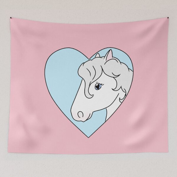 Item preview, Cute White Horse Heart designed and sold by HugSomeNettles.