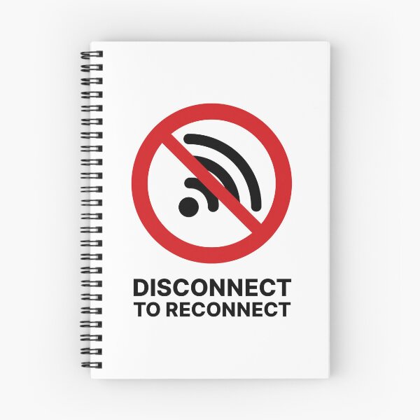 Item preview, Disconnect to Reconnect / No Internet / No WiFi / Offline Symbol (V2 on White) designed and sold by STUDIO-72.