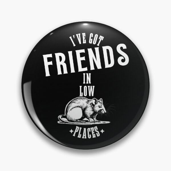 Item preview, "Friends in Low Places" Funny Retro Rat Lover Design designed and sold by Marsh & Lump.