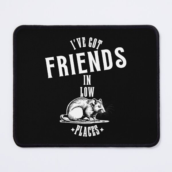 Item preview, "Friends in Low Places" Funny Retro Rat Lover Design designed and sold by Marsh & Lump.