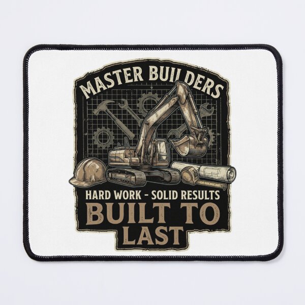 Item preview, Master Builders Hard Work Solid Results Vintage Emblem designed and sold by chattsuede.