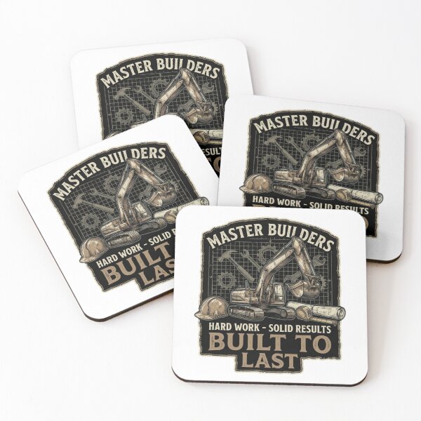 Item preview, Master Builders Hard Work Solid Results Vintage Emblem designed and sold by chattsuede.