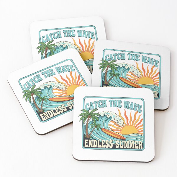 Item preview, Catch The Wave: Vintage Retro Surf Endless Summer Beach Art designed and sold by DailyVibesMerch.