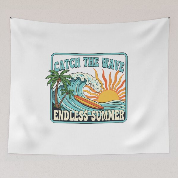 Item preview, Catch The Wave: Vintage Retro Surf Endless Summer Beach Art designed and sold by DailyVibesMerch.