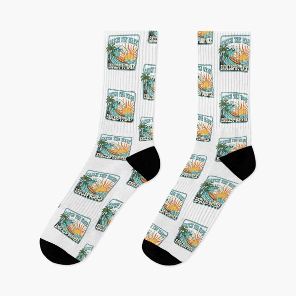 Item preview, Catch The Wave: Vintage Retro Surf Endless Summer Beach Art designed and sold by DailyVibesMerch.